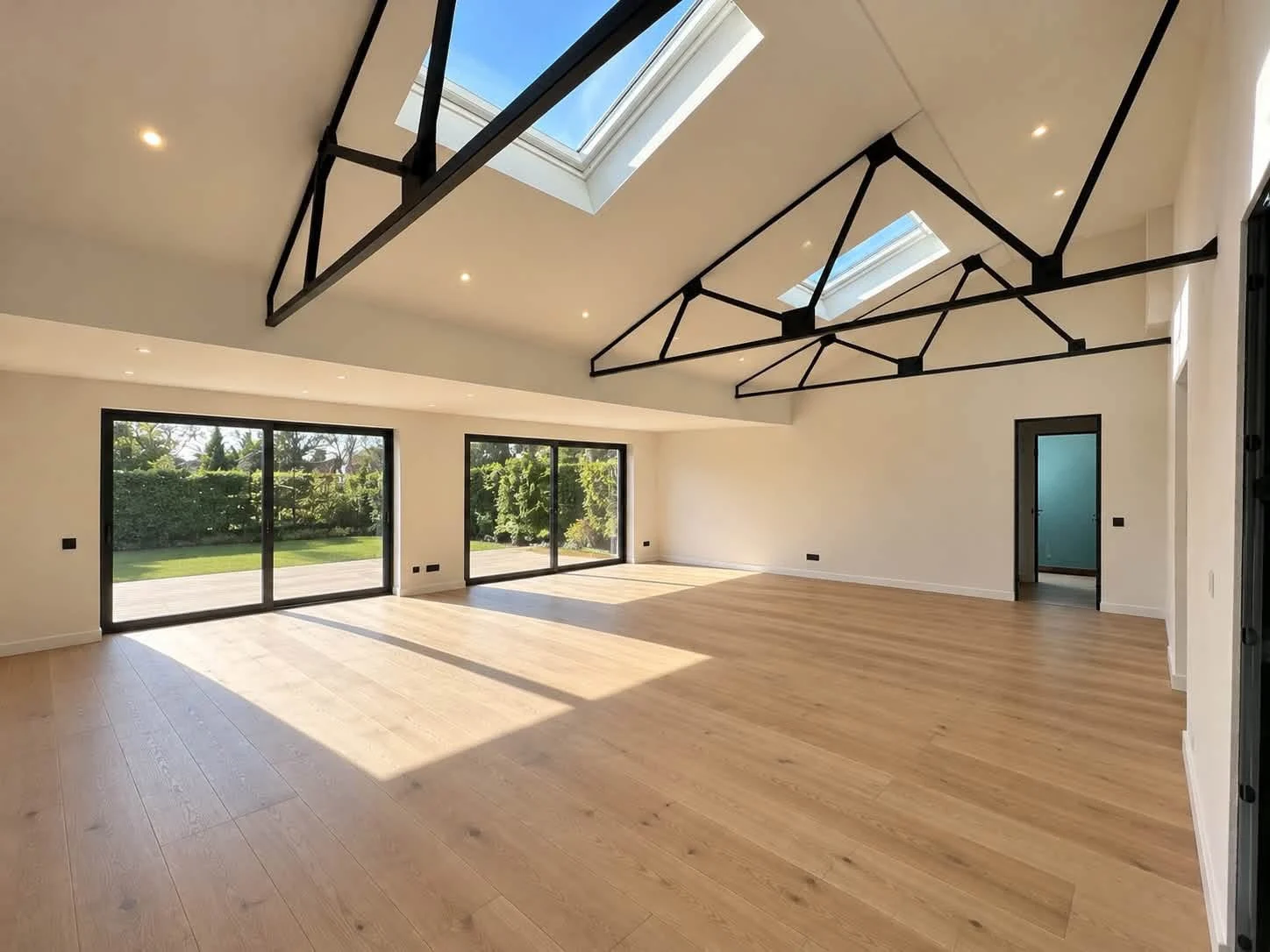 Intérieur lumineux et parquet